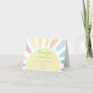 Pastel Sunshine Merci fête d'anniversaire