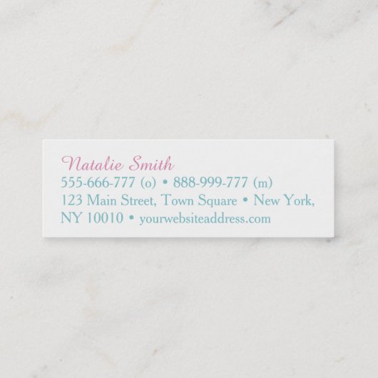 Pastel Sweet Macarons Boulangerie Cartes de visite (Dos)