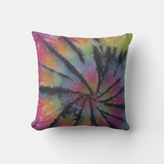 Pastel Swirl 1 Black Tie Dye American MoJo Kussen