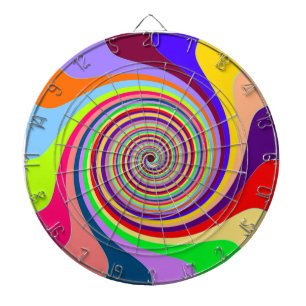 Pastel Swirl Dart Board Dartbord