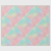 Pastel swirl stropdas kleurstof schattig roze blau cadeaupapier (Vlak)