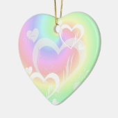 Pastel Swirled Hearts Ornament (Links)