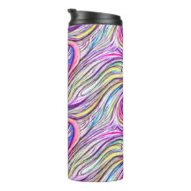 Pastel Swirlscape Thermische Tumbler