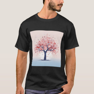 Pastel Symfonie Boeiende Kersenbloesem Schilderij T-shirt