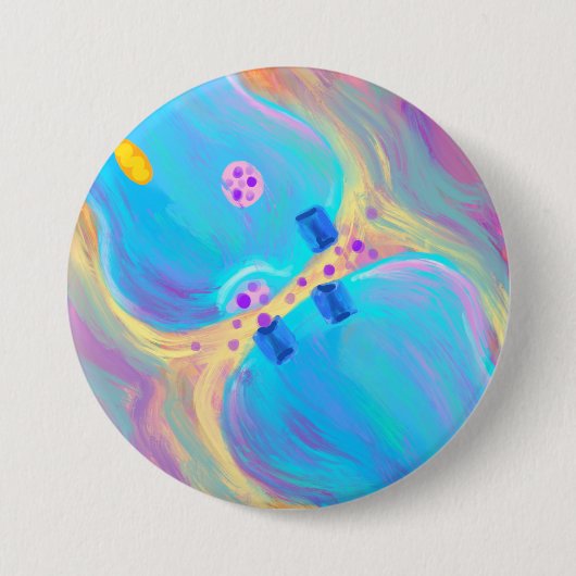 Pastel Synapsis Ronde Button 7,6 Cm (Voorkant)