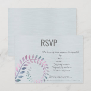 PASTEL TAKKERTJE MET ZILVEREN ACCENTEN RSVP KAARTJE