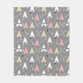 Pastel-teams en aangepaste pijlen fleece deken (Voorkant)