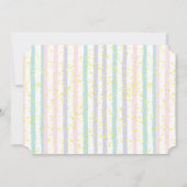 Pastel Teddy Bear Birthday  Kaart (Achterkant)