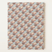 Pastel Teddy Bear Holding Flower Wear Overalls (Dos)