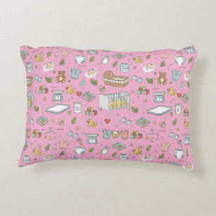 Pastel teddybeer eend decoratieve babyspeelkamer k accent kussen