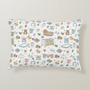 Pastel teddybeer eend decoratieve babyspeelkamer k accent kussen