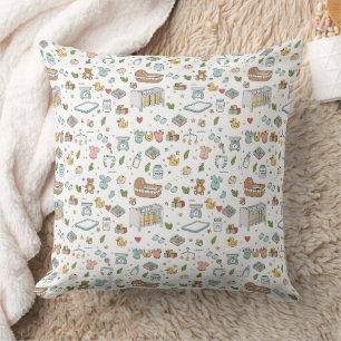 Pastel Teddybeer Eend Kraamkussen Kussen