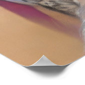 Pastel Tekening 1950's Bruid Poster (Hoek)