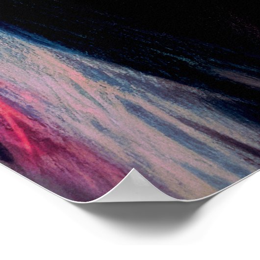 Pastel Tekening Abstract Kleurrijk Man Poster (Hoek)