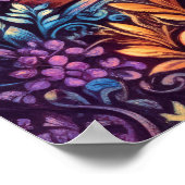 Pastel Tekening Abstract Landschap Poster (Hoek)