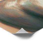 Pastel Tekening Brons Paard Standbeeld Poster (Hoek)