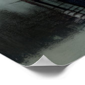 Pastel Tekening Futuristische Stad Abstract Poster (Hoek)