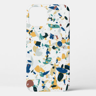 Pastel Terrazzo: modern Abstract patroon. iPhone 12 Hoesje