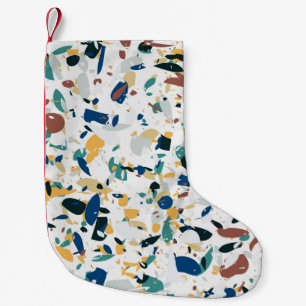 Pastel Terrazzo: modern Abstract patroon. Kleine Kerstsok