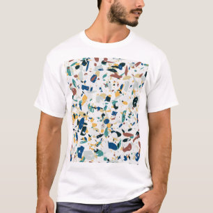 Pastel Terrazzo: modern Abstract patroon. T-shirt