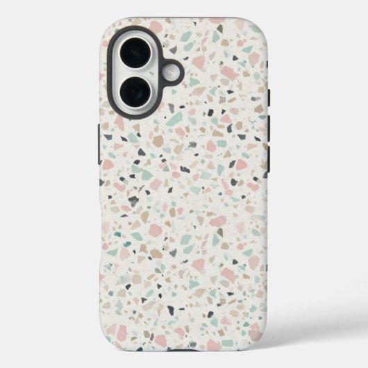 Pastel Terrazzo Speckle Pattern Case (Achterkant)