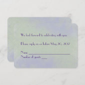 Pastel textuur RSVP Kaart (Voorkant / Achterkant)