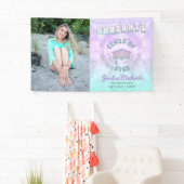 Pastel Tie Dye Afstuderen Foto Afstuderen Spandoek (Insitu)