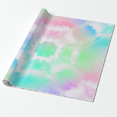 Pastel Tie Dye Cadeaupapier (Uitgerold)