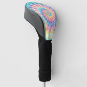 Pastel Tie Dye Golf Head Hoesje Golfheadcover (Schuin)
