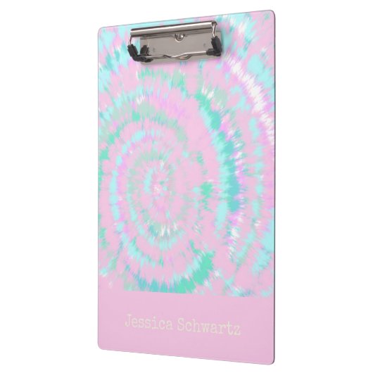 Pastel Tie Dye Pattern Personalized Cute Trendy Klembord (Links)