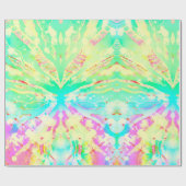 Pastel Tie Dye Print Wrapping Papier (Vlak)