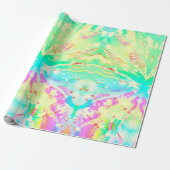 Pastel Tie Dye Print Wrapping Papier (Uitgerold)