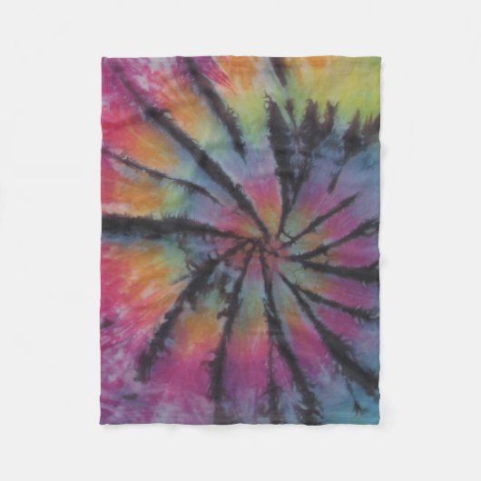 Pastel Tie Dye Swirl Fleece Deken (Voorkant)