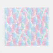 Pastel Tie-Dye Wolk Dromerig Zachte Gradiënt Fleece Deken (Voorkant (Horizontaal))