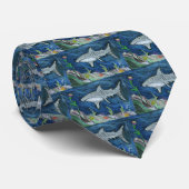 Pastel Tiger Shark Stropdas (Opgerold)