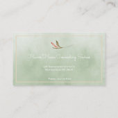Pastel Toned Tranquil Butterfly Carte de visite (Dos)