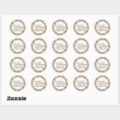 Pastel Tones Ancient Geometric Pattern Ronde Sticker (Vel)
