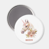 Pastel Tones Unicorn Magneet (Voorkant / Achterkant)