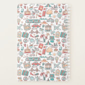 Pastel Tourist Pattern Planner (Achterkant)