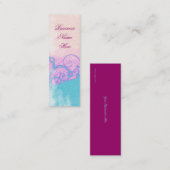 Pastel tournoyé imaginaire cartes de visite signet (Devant / Derrière)