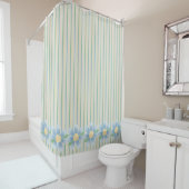 Pastel Trappes et Fleurs Douche Rideau (En situation)
