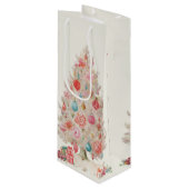 pastel tree wijn cadeautas (Voorkant Gekanteld)