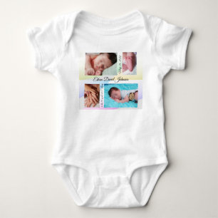 Pastel Triangles Baby Romper