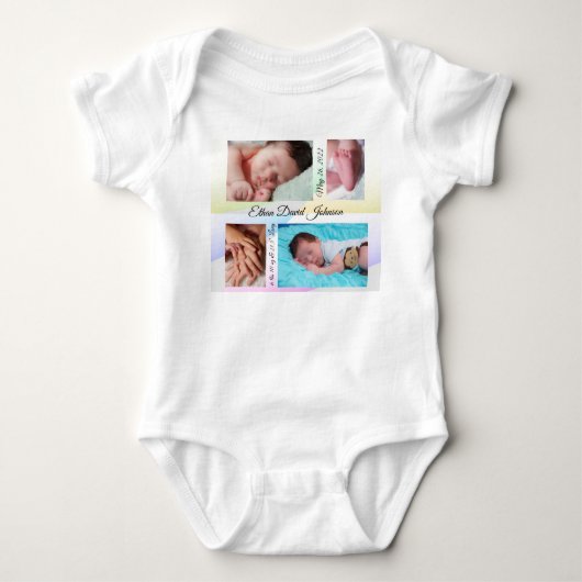Pastel Triangles Baby Romper (Voorkant)
