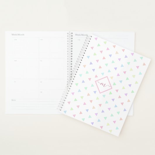 Pastel Triangles Motif Multicolor (Devant avec enveloppe)