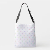 Pastel Triangles Pattern Multicolor Crossbody Tas (Achterkant)