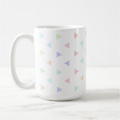 Pastel Triangles Pattern Multicolor  Koffiemok (Links)
