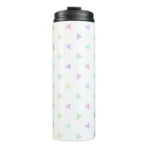 Pastel Triangles Pattern Multicolor Thermosbeker
