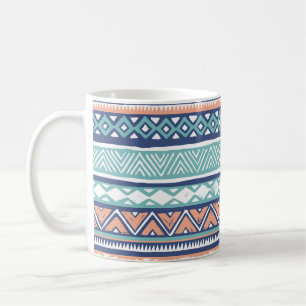 Pastel tribal Navajo: naadloos patroon. Koffiemok