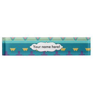 Pastel tribal ontwerp naambordje